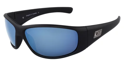 DD Wolf-Matt Black|Ice Blue Mirror Polarised 