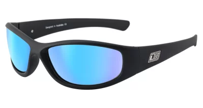 DD Boofer-Satin Black-Grey|Ice Blue Mirror Polarised
