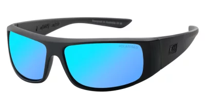 DD Sharky-Satin Black-Grey/Ice Blue Mirror Polarised