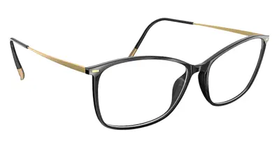 Silhouette Illusion Lite 1598 Black Shiny 53-14