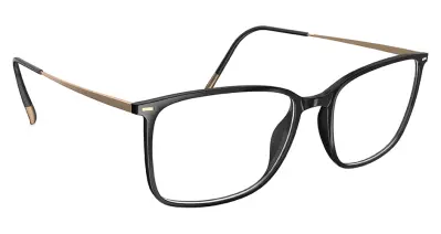 Silhouette Illusion Lite 2932 Black Shiny 55 17 145