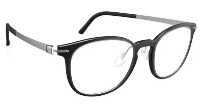 Silhouette Infinity View 2938 Black Silver 52 18 140