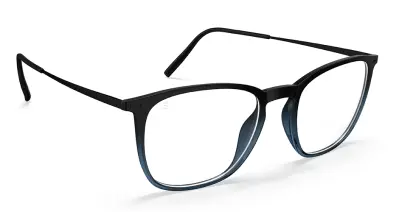 Silhouette Illusion Lite 2962 Black Denim 52 18 145