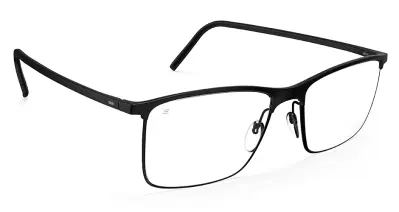 Silhouette Balanced Fusion 2987 Pure Black 54-18-145